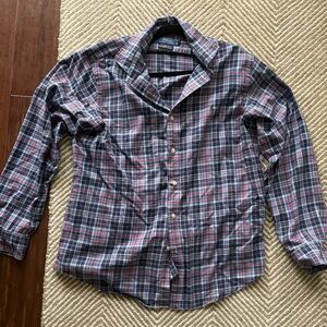 Polo by Ralph Lauren Navy, Pink & White Plaid Button-Down Shirt